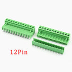 5Pair 5.08mm Pitch 2EDG Straight Pin PCB Screw Terminal Block 2/3/4/5/6/7/8/9/10/12Pin 300V 10A Wire Connector Plug-in Socket