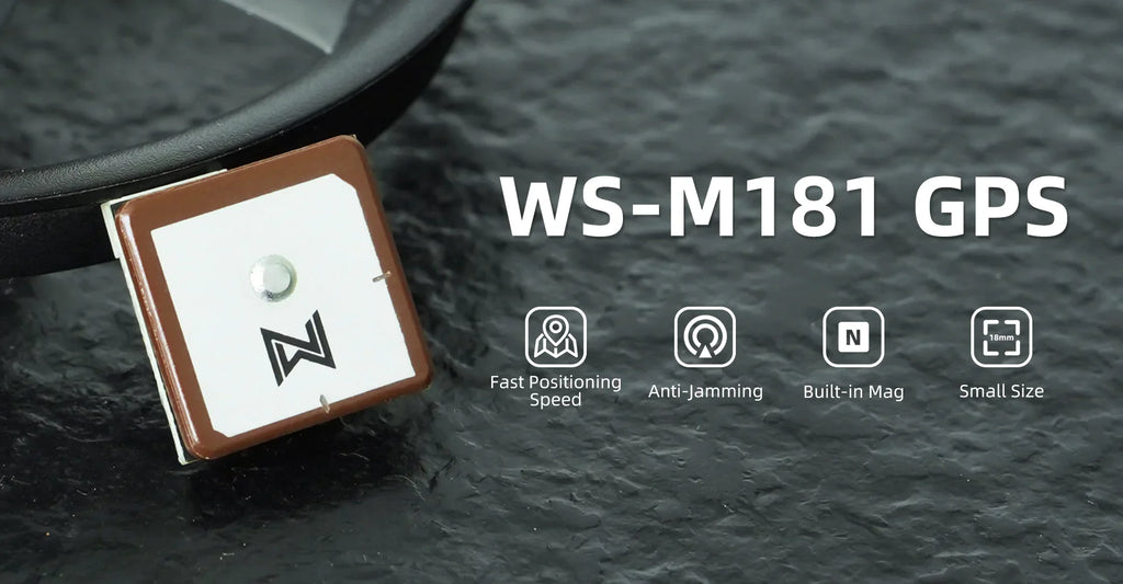 CADDX Walksnail WS-M181 GPS M10 GNSS BUILT-IN QMC5883 Compass Ceramic Antenna for RC FPV Airplane Long Range Freestyle Drone