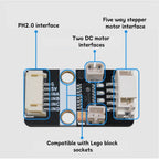 SA8302 Stepper Motor Driver Module Replace ULN2003 H-Bridge Controller for Arduino ESP32 Raspberry Pi Support 1x28BYJ-48 Stepper