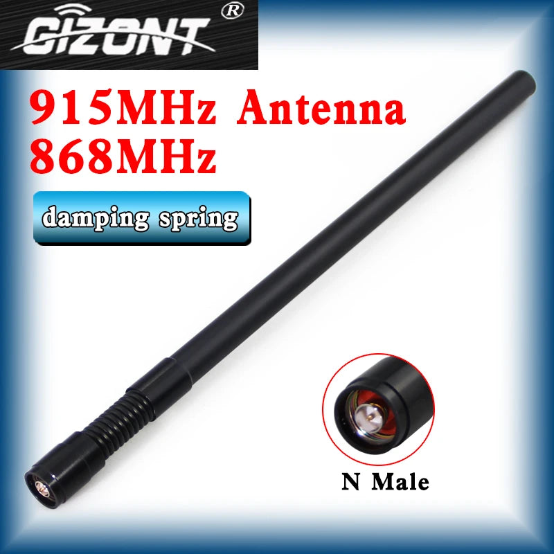 GSM 800MHz 868MHz 900MHz 915MHz 1.2G 1.4G Antenna Spring Shock Absorber N Male Head POM Tube LoRa Helium Miner Hotspot Antenna
