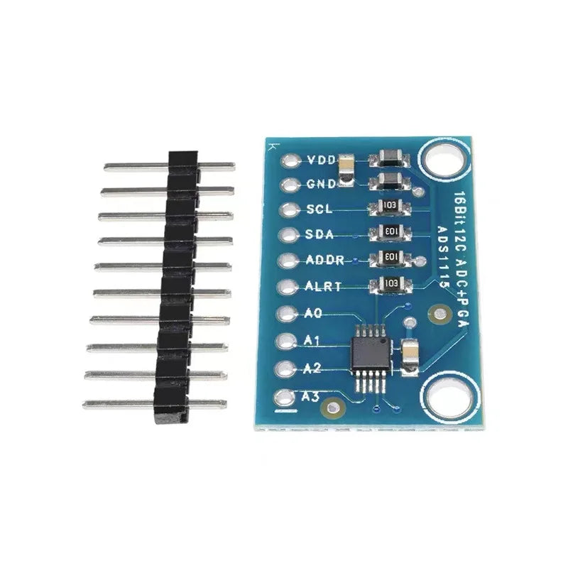 High Performance 4-Channel 16-Bit ADS1115 ADC Module - Analog-to-Digital Converter Development Board
