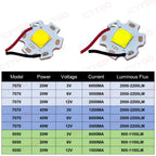 20W 40W High Power LED 5050 7070 Bead Diode 3V 6V 12V With Cable Suitable For Flashlight Parts Bicycle Car Headlight Accessories