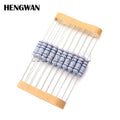 20pcs 2W 5% Wire Wound Resistor Fuse Winding Resistance 0.1R 0.05 0.1 0.22 0.33 0.47 0.5 1 2.2 3 4.7 5.1 6.8 10 22 47 51 100 ohm