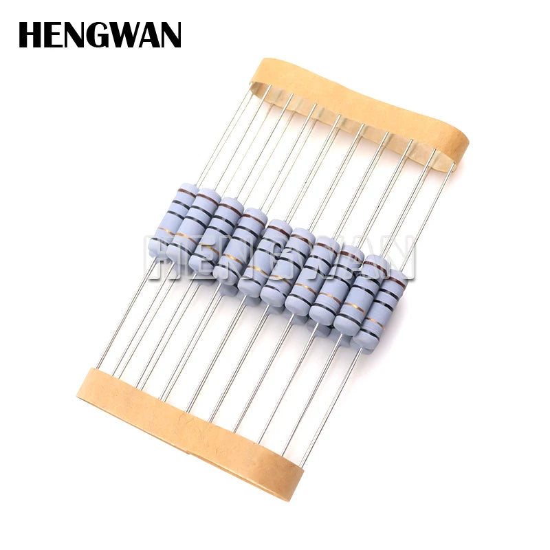 20pcs 2W 5% Wire Wound Resistor Fuse Winding Resistance 0.1R 0.05 0.1 0.22 0.33 0.47 0.5 1 2.2 3 4.7 5.1 6.8 10 22 47 51 100 ohm