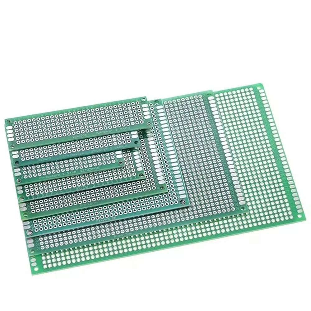 Double Side Prototype Diy Universal Printed Circuit 2.54mm PCB Board Protoboard For DIY Soldering Project 6x8 5x7 4x6 3x7 2x8cm