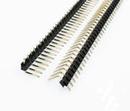 10pcs 2.54mm 1x40P Right Angle Extend Extra Long B6-12mm 90d R1 R2 Gold plated Single Row Cuttable PCB Male RA Pin Header Jumper