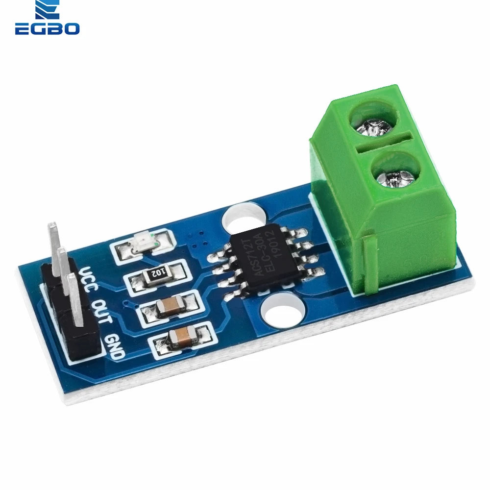 1~10PCS ACS712 5A 20A 30A  Range Hall Current Sensor Module ACS712 Module For Arduino 5A 20A 30A