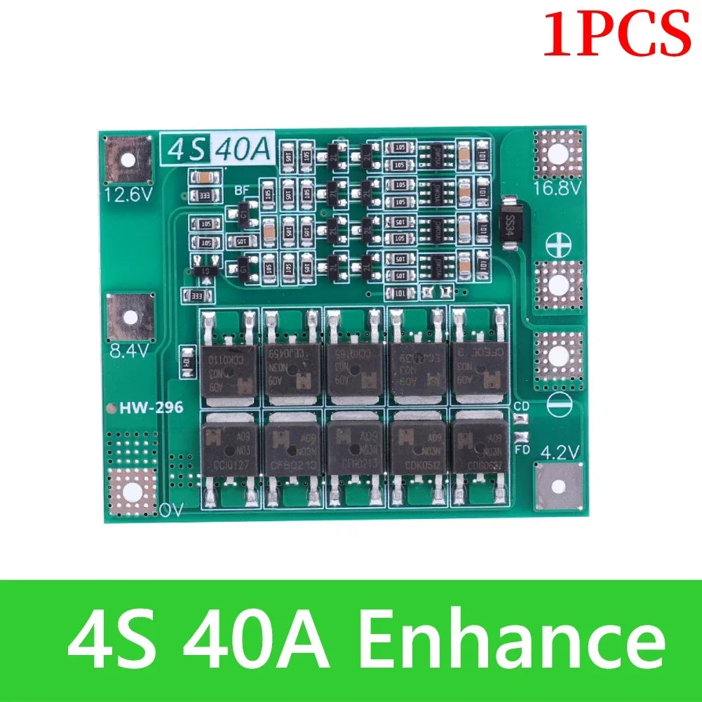 BMS 3S/4S 5A 10A 20A 25A 40A 60A Li-ion Lithium Battery Charger Protection Board 18650 For Drill Motor 12V with Enhance/Balance