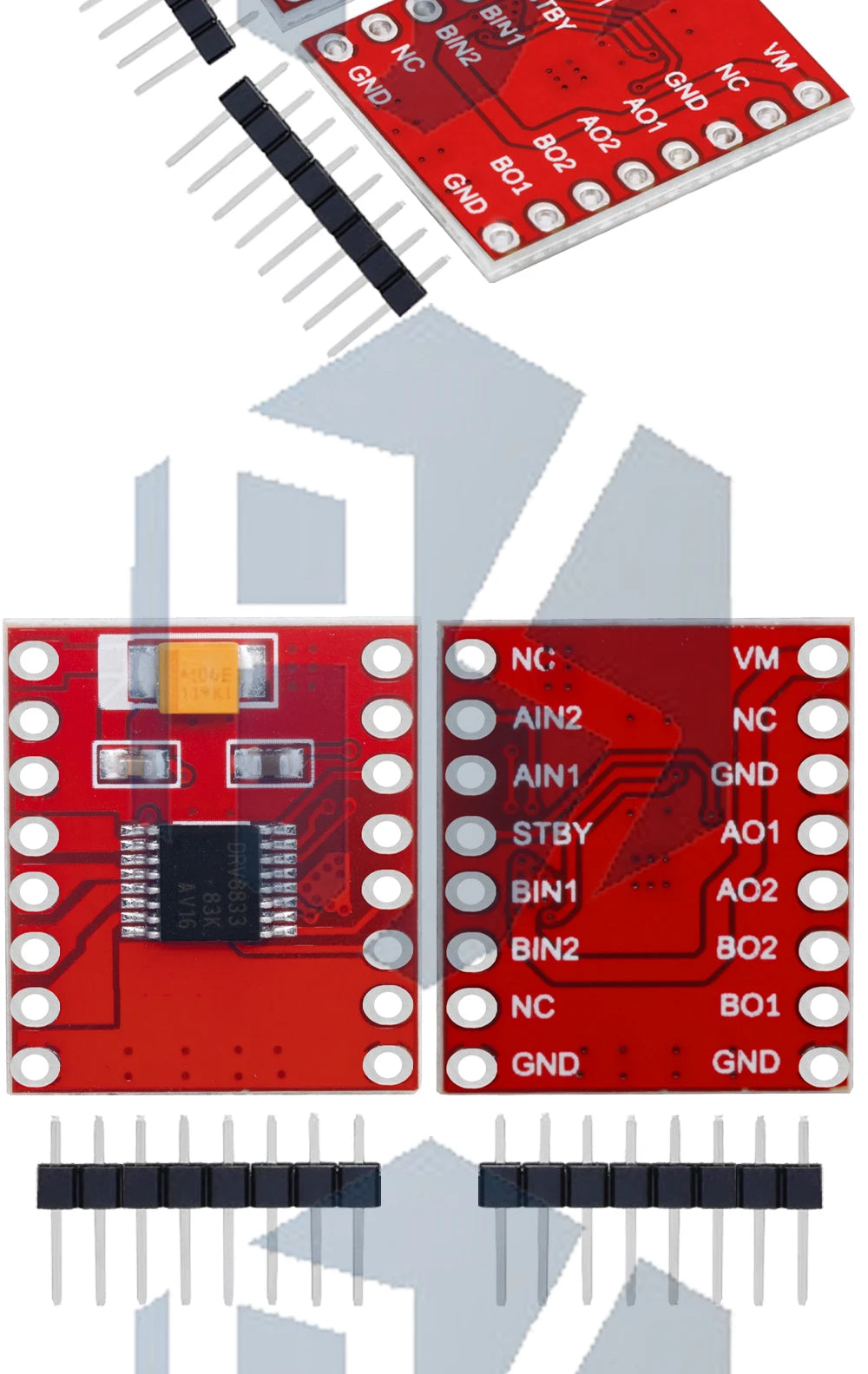 TB6612/DRV8833 Dual Motor Driver 1A TB6612FNG for Arduino Microcontroller Better than L298N