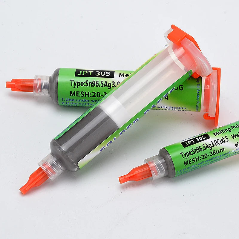 217℃ Lead Free High-Temperature Solder Paste Sn96.5Ag3.0Cu0.5 Melting Point: Enhanced Conductivity of Needle Tube