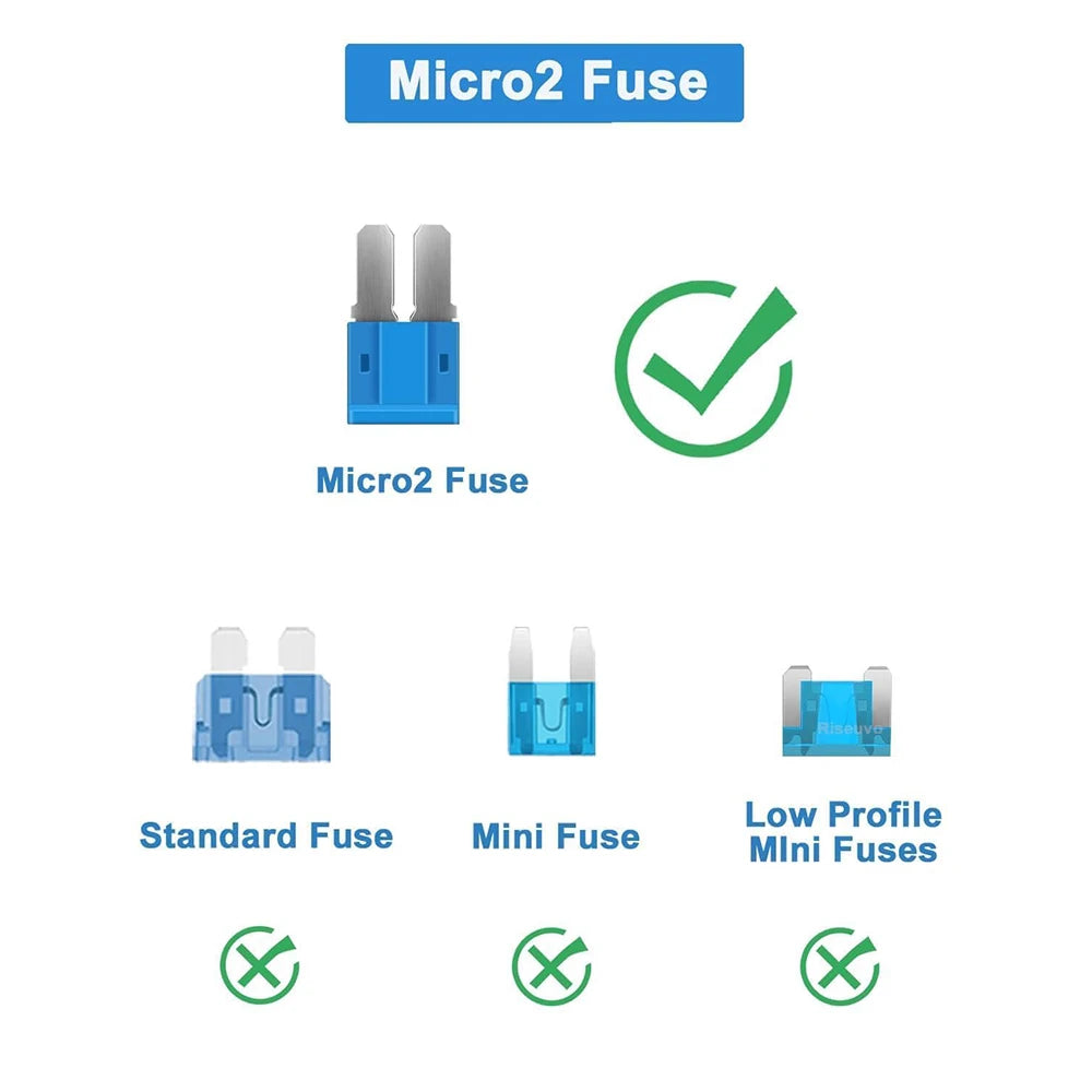 35/56/70/84/100/105/126pcs Micro 2 Blade Fuse Assortment Kit for Truck Replacement with Fuse Puller(5A,7.5A,10A,15A,20A,25A,30A)