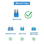 35/56/70/84/100/105/126pcs Micro 2 Blade Fuse Assortment Kit for Truck Replacement with Fuse Puller(5A,7.5A,10A,15A,20A,25A,30A)