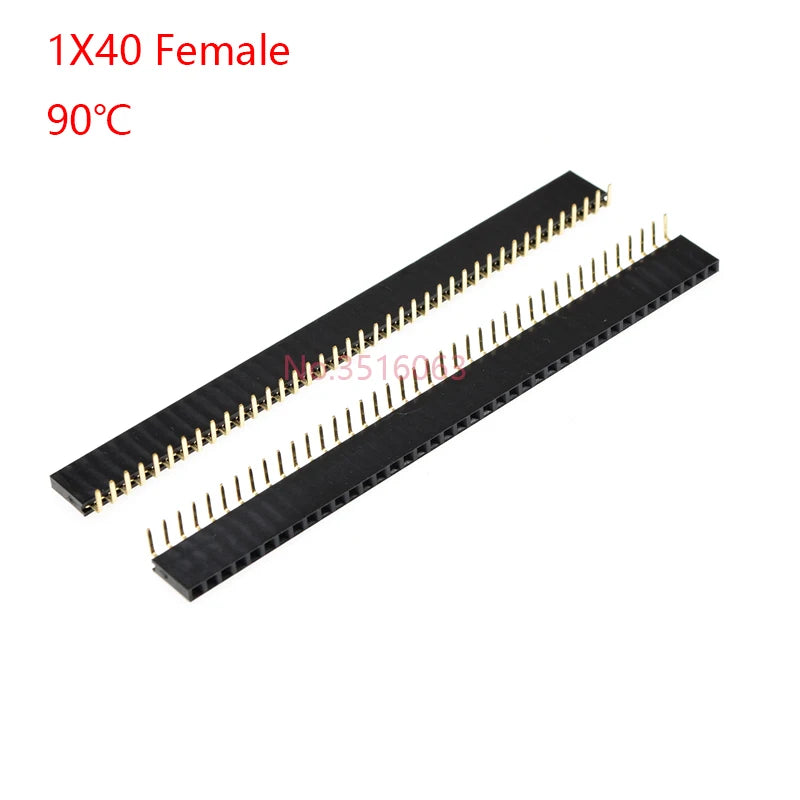5/10Pcs 2.54mm 40 Pin 1x40 2X40 Single/Double Row Male Female 2.54 Pin Header PCB JST Connector Strip Right angle For Arduino