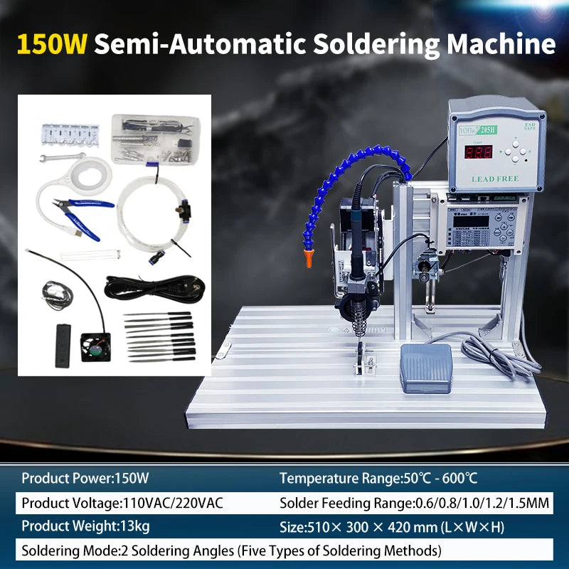 Semi-automatic Soldering Machine Foot Pedal Stable 110V/220V Soldering Station Spot Welder for USB/Aviation Plugs & Motor Wiring
