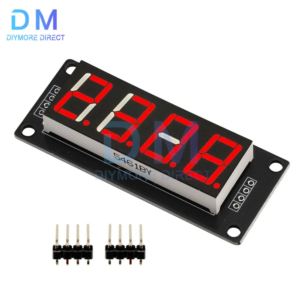 TM1637 LED Display Module for Arduino 4 Digit 7 Segment 0.56 inch Time Clock Indicator Tube Module Red Blue Green Yellow White