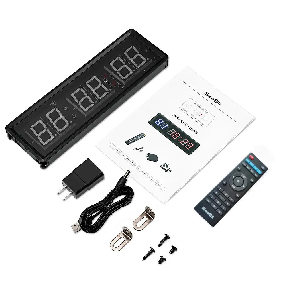 Programmable Remote Control LED Crossfit Timer Interval Timer Garage Timer Sports Training Clock Crossfit Gym Timer