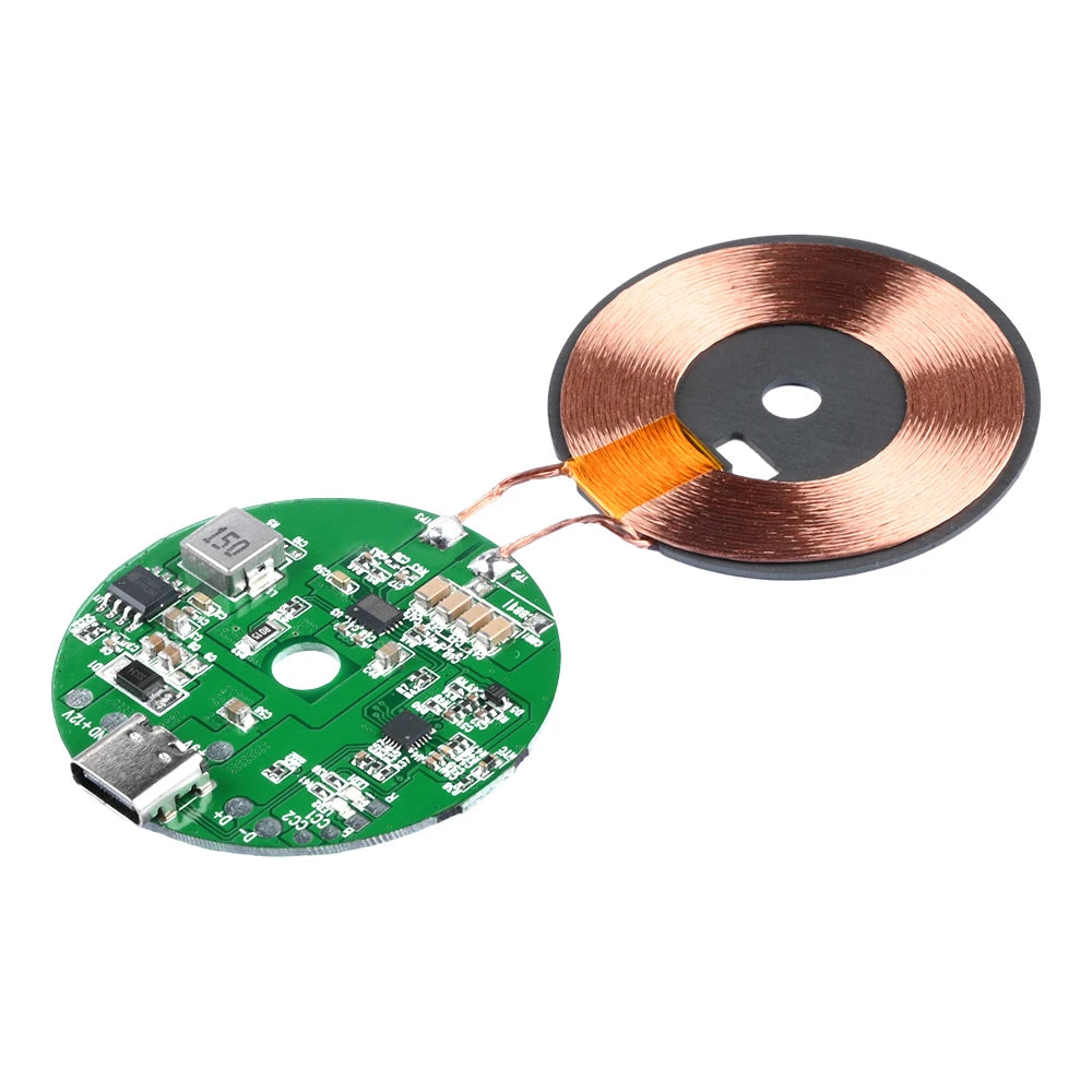 5V/9V/12V 9V-30V 20W High Power Wireless Fast Charger Transmitter Module Type-C Fast Charging Circuit Board for Mobile Phone