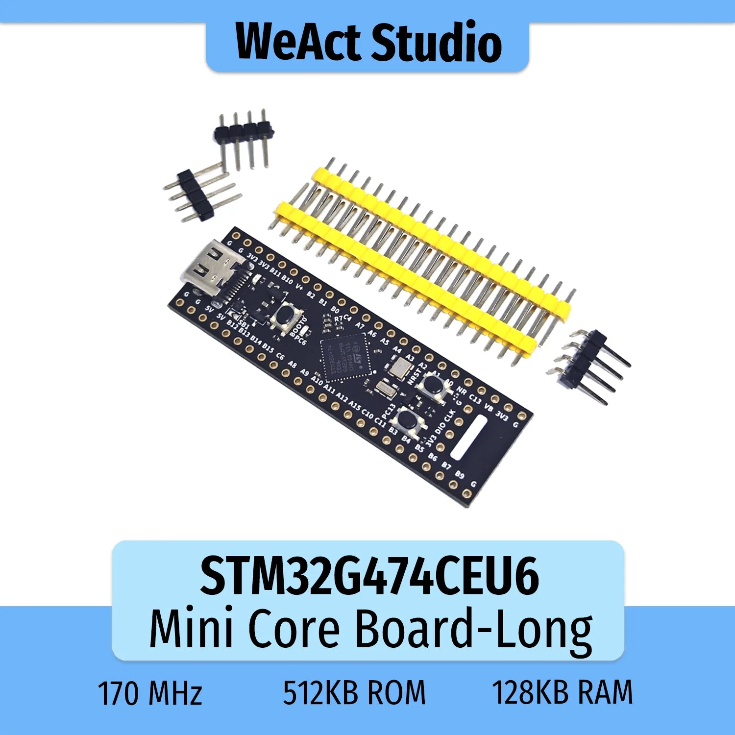 STM32G474CEU6 Long Type STM32G474CE STM32G474 STM32G4 ARM STM32 Minimum System Development Board Demo Board Core Board
