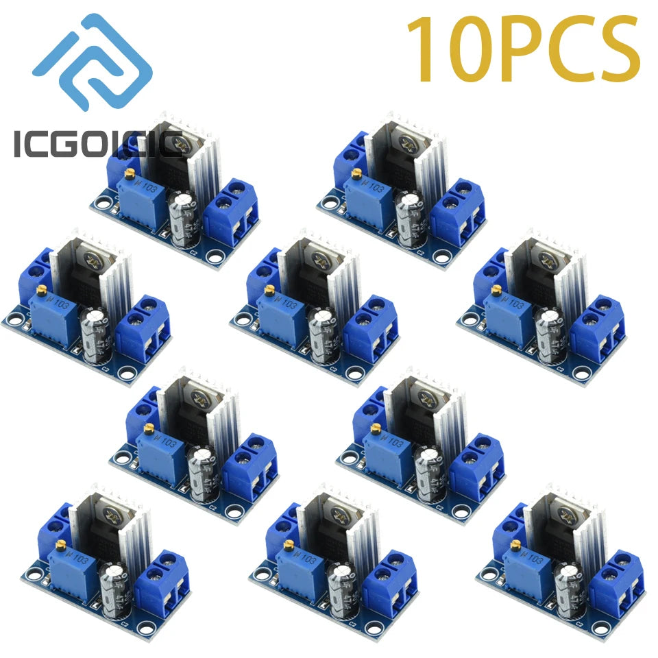 1-50PCS LM317 DC-DC Converter Buck Step Down Circuit Board Module Linear RegulatorAdjustable Voltage Regulator Power Supply
