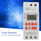 TM919BK  85~265V AC 30A LCD 7 Days Programmable Digital Timer Switches LCD Timer Switches