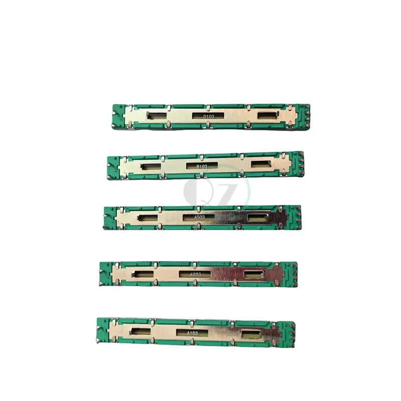 5PCS Straight Slide Liner Potentiometer Mixer Fader Variable Resistors B103 10K Ohm 75mm Dual Channel Fader A10K A20K A50K D10K