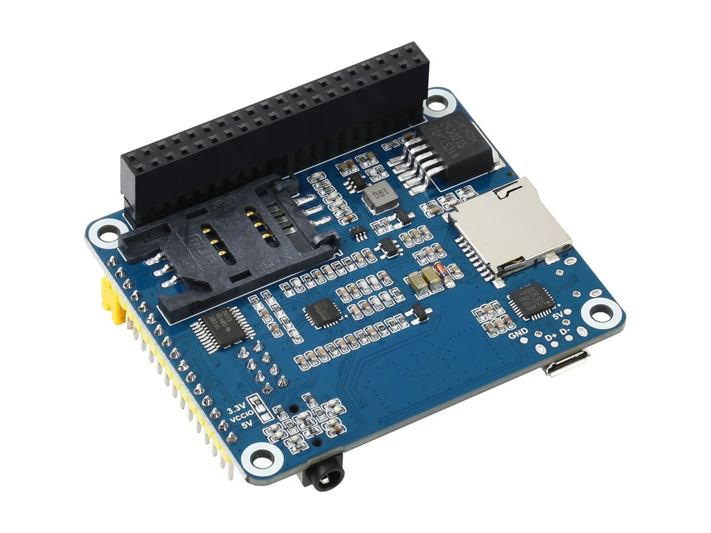 Waveshare SIM7600E-H 4G HAT for Raspberry Pi 5/4B/3B/Zero, Raspberry Pi LTE Cat-4 4G,GNSS,Europe,Southeast Asia,West Asia,Africa
