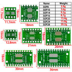 10PCS PCB Board Kit SMD Turn To DIP Adapter Converter Plate SOP MSOP SSOP TSSOP SOT23 8 10 14 16 20 28 SMT To DIP