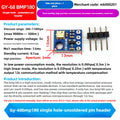 1PCS GY-68 BMP180 High-Precision Digital Pressure and Temperature Sensor Module Compatible with BMP085 for Arduino ESP32