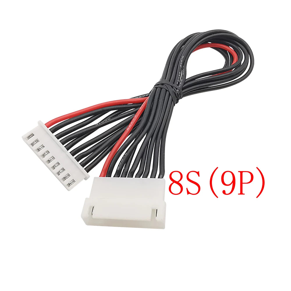 JST XH 2.54mm Pitch 2/3/4/5/6/7/8S Pin Male to Female Battery Balance Charger Silicone Wire Extension Lead Connector 20CM 22AWG