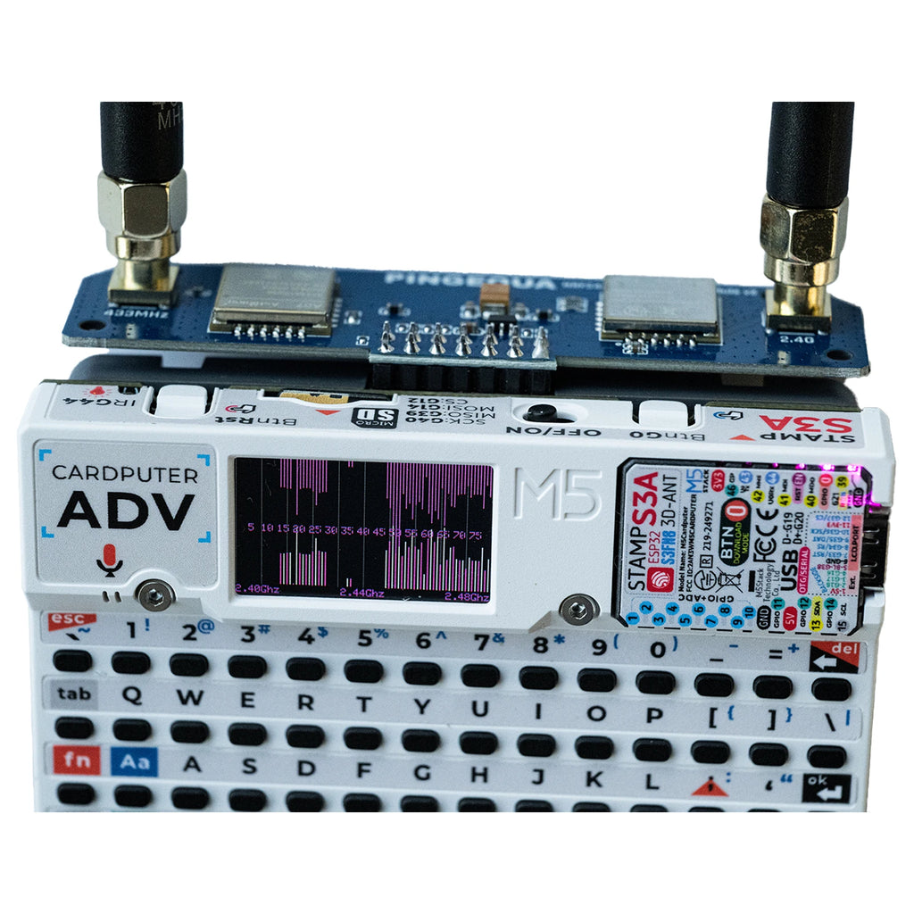 M5Stack Cardputer ADV RF Module CC1101 433MHz & NRF24 2.4G Dual Chip, Enhanced Antenna, Auto Switching Hydra RF 424 PINGEQUA