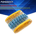 60PCS 2W Metal film resistor 1% 1R ~ 1M 2.2R 4.7R 10R 22R 47R 100R 220R 470R 1K 10K 100K 2.2 4.7 10 22 47 100 220 470 ohm
