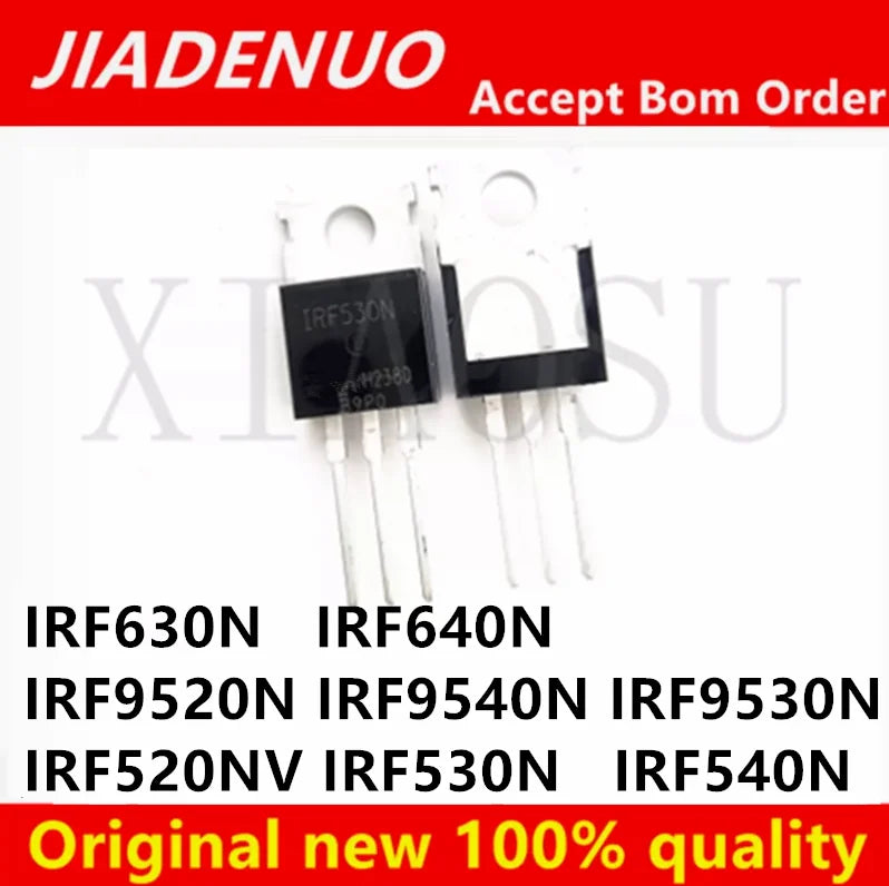10/PCS New Original IRF530N  IRF520N IRF540N IRF630N IRF640N IRF9520N IRF9530N IRF9540N MOS field effect tube In Stock