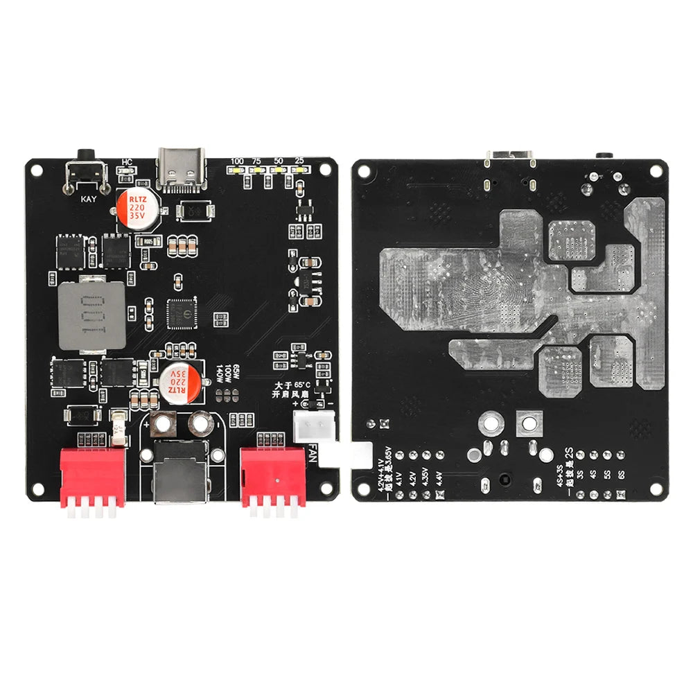 2S 3S 4S 5S 6S BMS Charger Module 140W Bidirectional Fast Charger Module IP2366 Lithium Battery Charging Board USB to DC