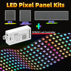 SP801E Led Controller Kit DC5V WS2812B RGB LED Pixel Panel Light 8x8 16x16 8x32 Digital Flexible Screen Individually Addressable