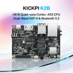 KICKPI K2B 4GB DDR 32GB EMMC H618 SBC, Quad-Core Cortex-A53, Mali-G31 MP2, 4K HDMI, Gigabit Ethernet, WiFi 5, BT