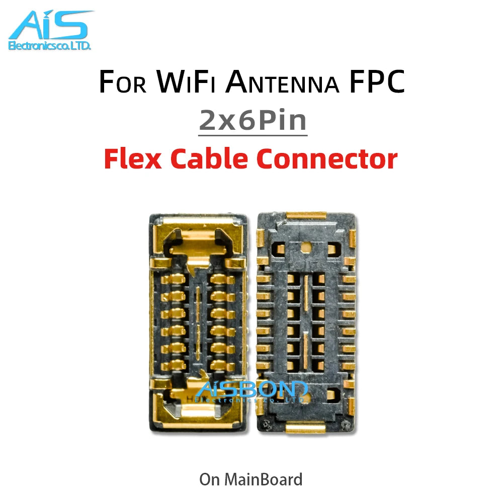 10Pcs/Lot 2*6Pin 12Pin FPC On WiFi Antenna Flex Cable Connector For Samsung Galaxy S21 S20 S22 Ultra S21Ultra S22Ultra S20Ultra