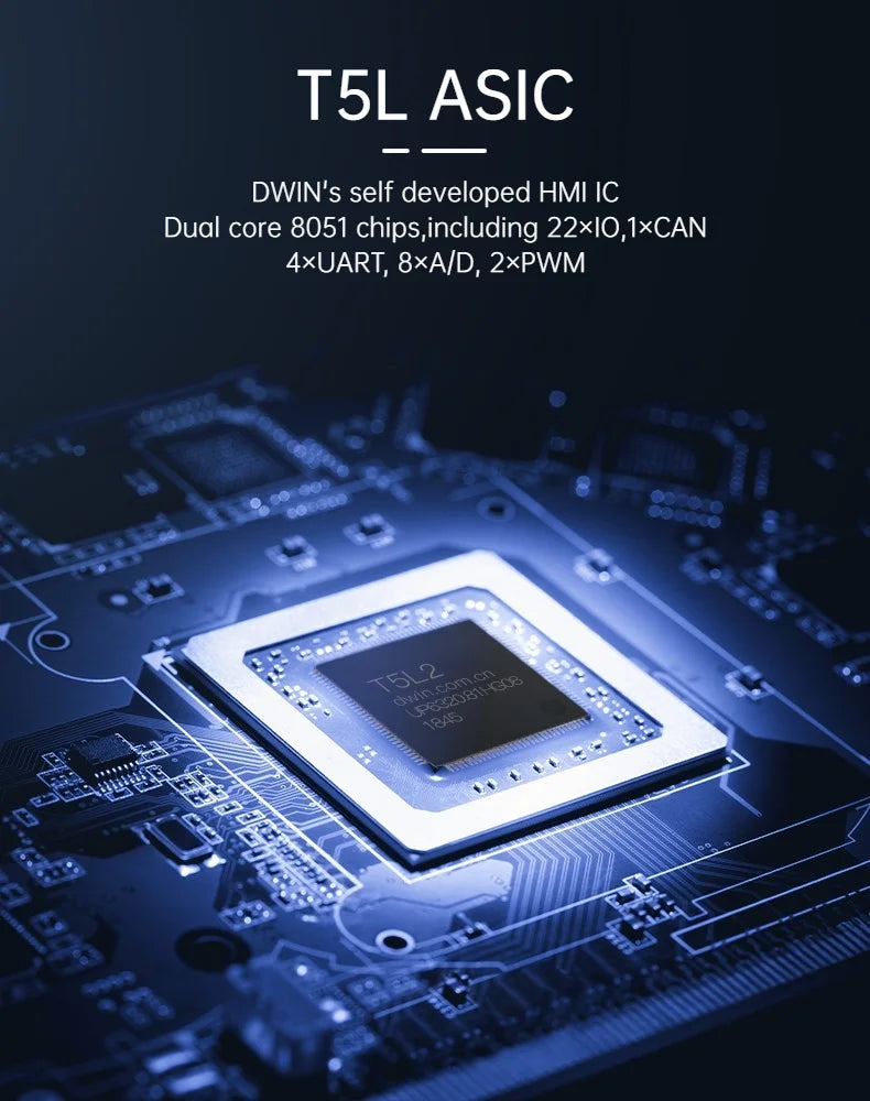 DWIN 4.3/7.0/10.1 DGUS2 Commercial Grade  HMI LCD Display Resistive Touch Screen With Shell Connect With PLC/Arduino/STM32