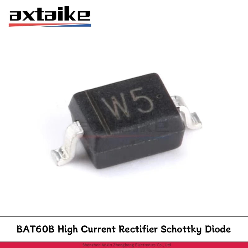 50PCS BAT60B W5 SOD-323 0805 SMD 10V 3A High Current Rectifier Schottky Diode