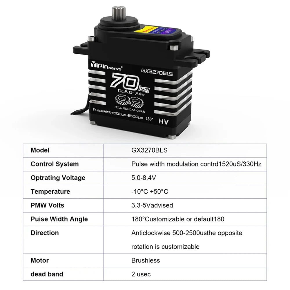 70KG 60KG 55KG Brushless Servos Magnetic Induct 8.4V Steel Helical Gear Servos Motor 25T Metal Servo Arm For 1/8 1/10 RC Car