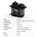 70KG 60KG 55KG Brushless Servos Magnetic Induct 8.4V Steel Helical Gear Servos Motor 25T Metal Servo Arm For 1/8 1/10 RC Car