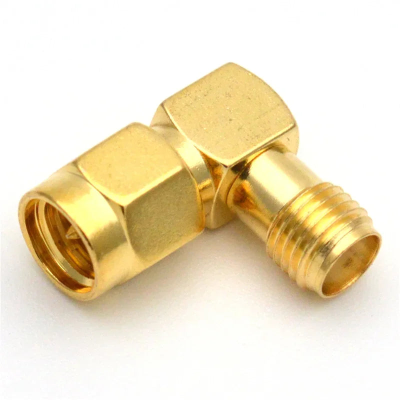 5PCS SMA To SMA Male Female Straight Connector 90 Degree Right Angle RPSMA To RP-SMA Male Adapter RF