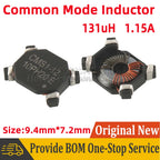 5pcs CMS1-12-R SMT Common Mode Choke Coil Inductor Inductance 131uH 1.15A EMI Filter Coil Magnetic Ring Switching Power Supply