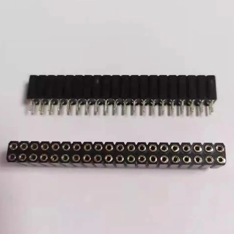 10pcs 2.54mm Dual Row PH7 Extra Plastic 2x2/4/8/10/15/20-40P Round PCB IC Crystal Transistor Hole Female Header Socket Connector