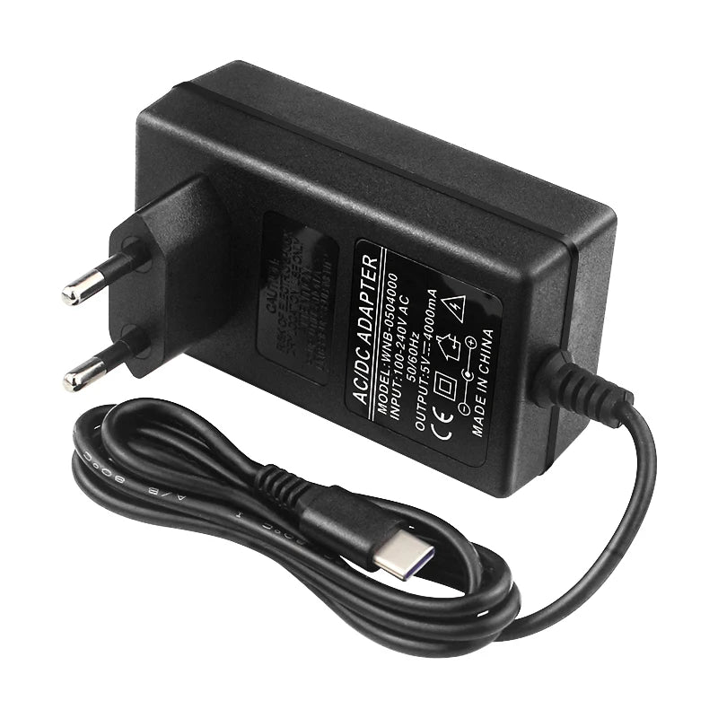 Raspberry Pi 5V 4A Power Supply 100-240V USB Type C Power Adapter EU US Plug Charger for Orange Pi 4 3 LTS Jetson Nano 2GB