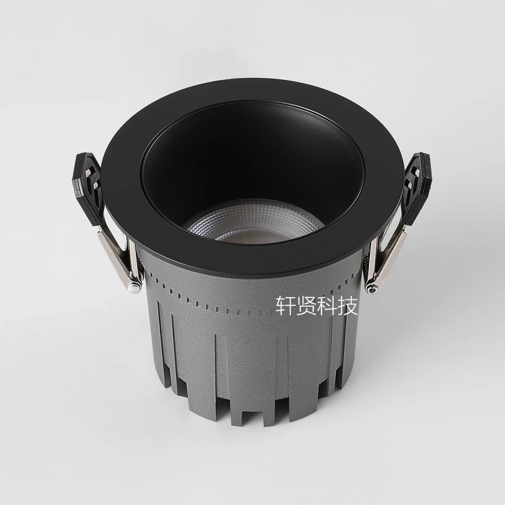 Recessed Zigbee DALI 5 CCT Switchable Matter Tuya BLE Smart LED Spotlight Dimmable Black White Aluminum Ceiling Lamp