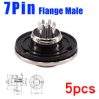 5pcs GX16 Connector Flange Mounting Aviation Plug Male Female 2 3 4 5 6 7 8 9 10Pin M16 Aviation Connector
