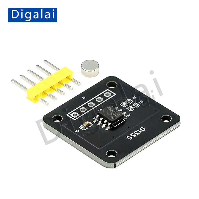 MT6701 Magnetic Encoder Magnetic Inductive Angle Measurement Sensor Module 14-bit High Precision Alternative to AS5600