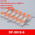 Wiring Terminal Quick Press Type Electrical Docking 2-12 Pin Screw Fixing Compact Wire Connector Push-in Type Terminal Block
