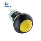 1PCS DIY Mini 12mm Momentary Waterproof Push Button Switch Horn Blue White Green Red Yellow Black 1A 250V Self-reset