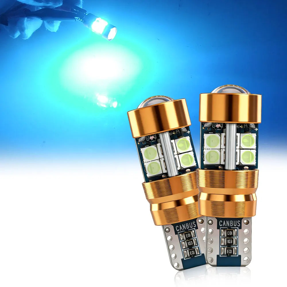 2/6/10PCS LED Signal Light Bulb Package 3030 12V 24V DC Orange Amber 158 175 Position 2821 Parking 2827 2525 T10 Car Truck Bulbs